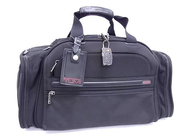 1円 TUMI トゥミ 22150D4 ナイロンキャンバス ボストンバッグ ハンドバッグ トート トラベルバッグ 旅行かばん メンズ ブラック系 FU7232拍卖