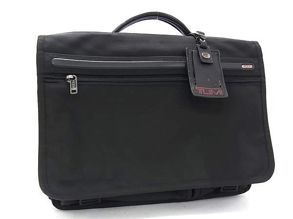 1円 ■美品■ TUMI トゥミ 26171D4 アルファ ナイロン ハンドバッグ ビジネスバッグ 書類かばん ビジネス 紳士 メンズ ブラック系 FU7257拍卖