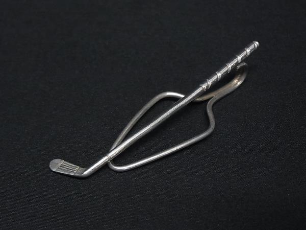 1円 TIFFANY&Co ティファニー SV925 ゴルフクラブモチーフ ネクタイピン タイクリップ アクセサリー メンズ シルバー系 BR0728拍卖