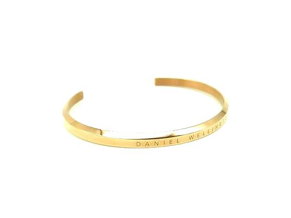 ■美品■ Daniel Wellington ダニエル ウェリントン バングル ブレスレット アクセサリー レディース シャンパンゴールド系 DI8636拍卖