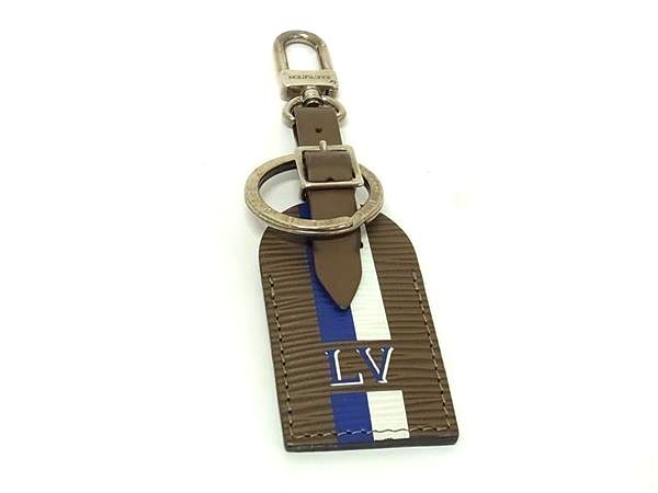 1円 ■美品■ LOUIS VUITTON ルイヴィトン M67363 エピ マイト ラベルタグ キーホルダー キーリング チャーム グレージュ系 FU5471拍卖