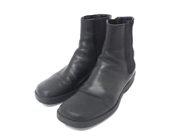 1円 ■美品■ GUCCI グッチ シェリーライン サイドゴア レザー ブーツ 靴 サイズ 37 (約24.0cm) シューズ レディース ブラック系 FH8142拍卖
