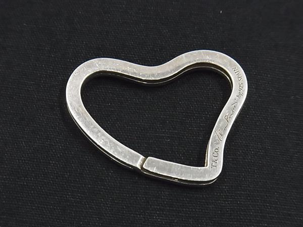 1円 TIFFANY&Co ティファニー エルサペレッティ オープンハート SV925 キーリング キーホルダー レディース シルバー系 FU5694拍卖