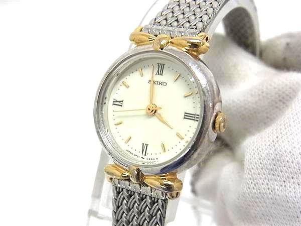 ■稼働品■美品■ SEIKO セイコー 2P21-026 SS クォーツ 腕時計 ウォッチ レディース シルバー系 DK1623拍卖