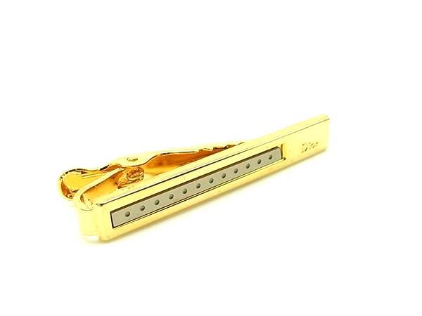 ■美品■ ChristianDior クリスチャンディオール ヴィンテージ ネクタイピン タイクリップ アクセサリー メンズ ゴールド系 DI9527拍卖