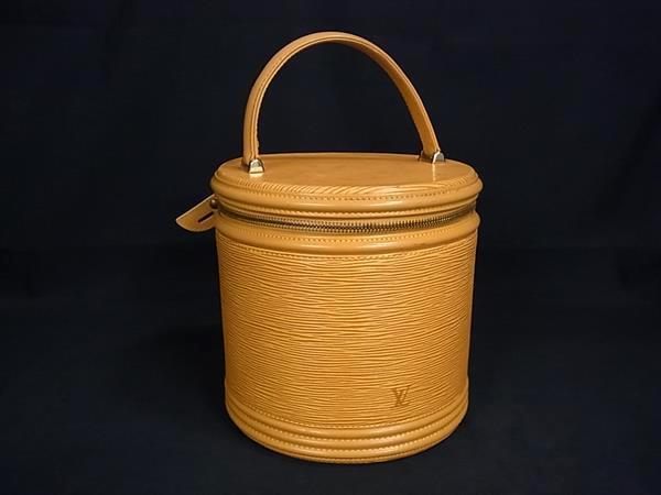 1円 LOUIS VUITTON ルイヴィトン M48039 エピ カンヌ バニティバッグ ハンドバッグ レディース タッシリイエロー BP6486拍卖