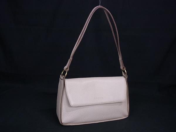 1円 ■美品■ LOEWE ロエベ レザー ワンハンドル ハンドバッグ ショルダー 肩掛け レディース ベージュ系 BP6467拍卖