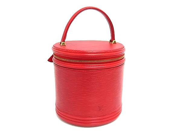 1円 LOUIS VUITTON ルイヴィトン M48037 エピ カンヌ バニティバッグ ハンドバッグ レディース カスティリアンレッド BP6495拍卖