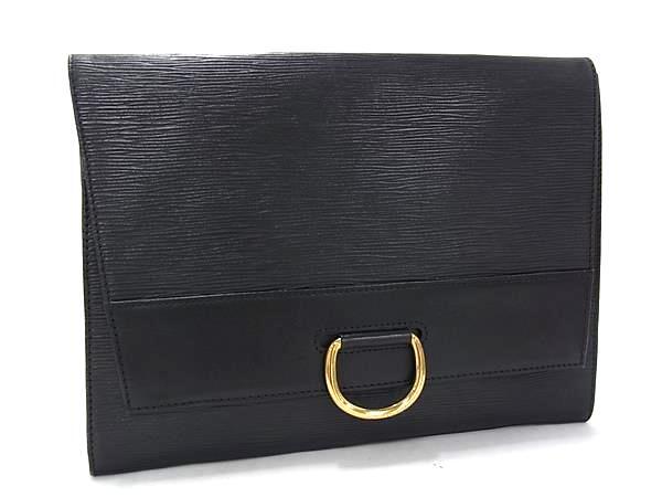 1円 LOUIS VUITTON ルイヴィトン M52712 エピ イエナ32 クラッチバッグ セカンドバッグ ポーチ メンズ ノワール ブラック系 BQ2896拍卖