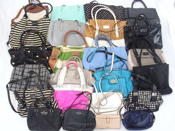 1円 kate spade ケイトスペード ナイロン レザー 等 トートバッグ ハンドバッグ ショルダーバッグ 等 24点セット 箱売り まとめ売り DB3248拍卖