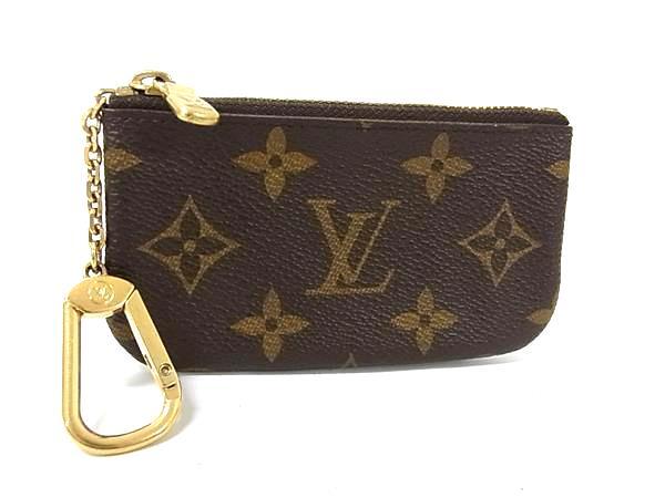 1円 LOUIS VUITTON ルイヴィトン M62650 モノグラム ポシェット クレ コインケース コインパース 小銭入れ ブラウン系 FV4199拍卖
