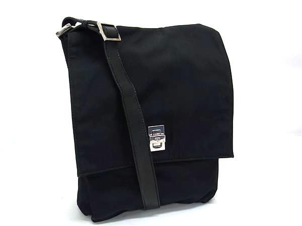 1円 GUCCI グッチ キャンバス×レザー ターンロック クロスボディ ショルダーバッグ 斜め掛け 肩掛け レディース ブラック系 BS1409拍卖