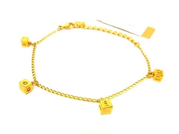 1円 ■美品■ ChristianDior クリスチャンディオール ヴィンテージ ブレスレット アクセサリー レディース ゴールド系 FN8475拍卖