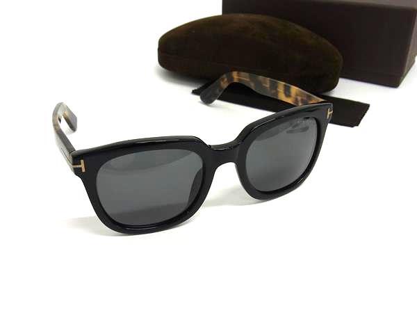 1円 ■美品■ TOM FORD トムフォード TF211 AF 03A 53□21 べっ甲調 サングラス メガネ 眼鏡 レディース メンズ ブラック系 FN8291拍卖