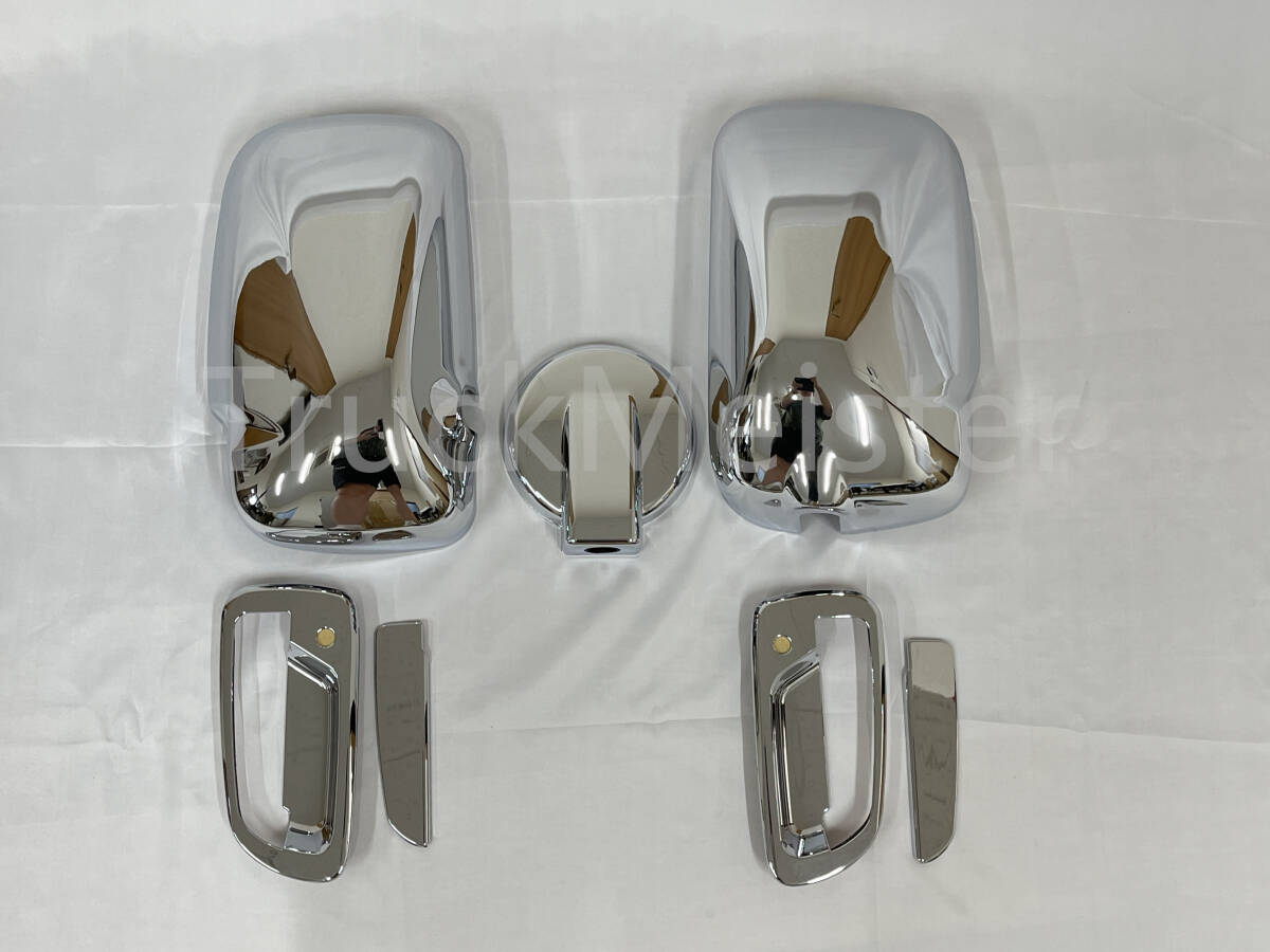 即納 日野 2t 新型 エアループ デュトロ トヨタ ダイナ トヨエース メッキ ミラーカバー X ドア ハンドル カバー拍卖