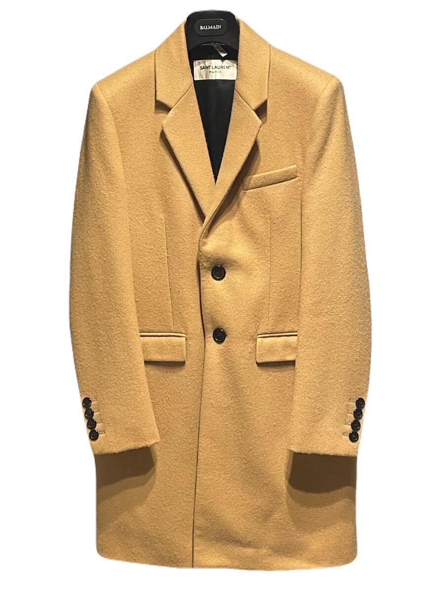 SAINT LAURENT サンローラン チェスターコート キャメル 46拍卖