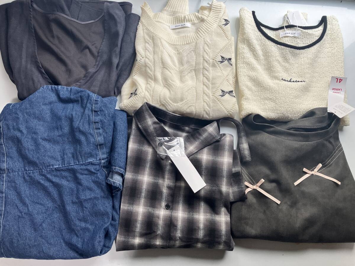 新品■大きいサイズ4L■トップスその他6点まとめ売り■001拍卖