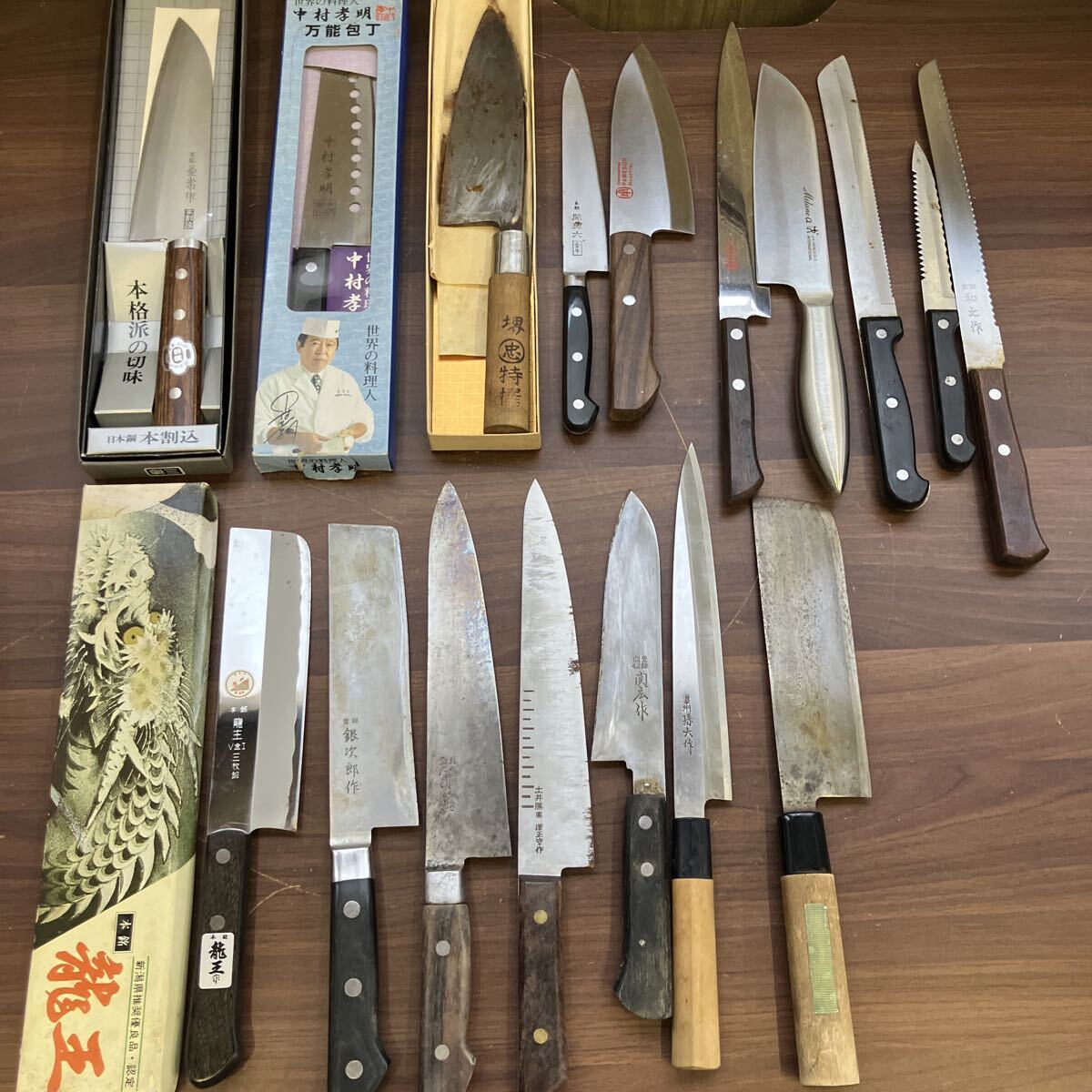 包丁 料理包丁 和包丁 出刃包丁 万能包丁 洋包丁 調理器具 刃物 関孫六 銀次郎 土井勝安 孫六作 哲弘 中村孝明 日本銅 まとめて拍卖