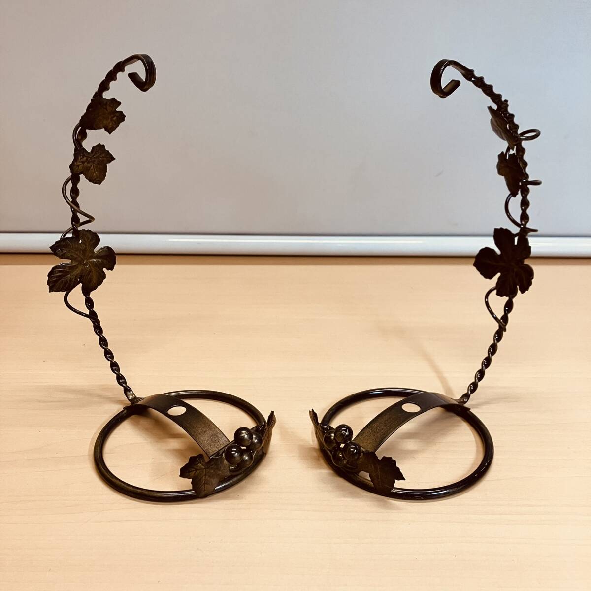 ステンドグラス材料 『ミニスタンド グレープ 55055』ランプベース2個セット拍卖