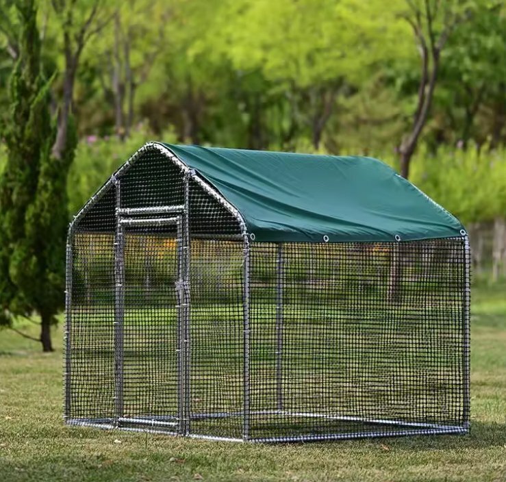 屋外鶏小屋・家禽の小型養殖棚、簡易孔雀ケージ、大型鳩かご、犬用防雨シェルター 組み立て拍卖