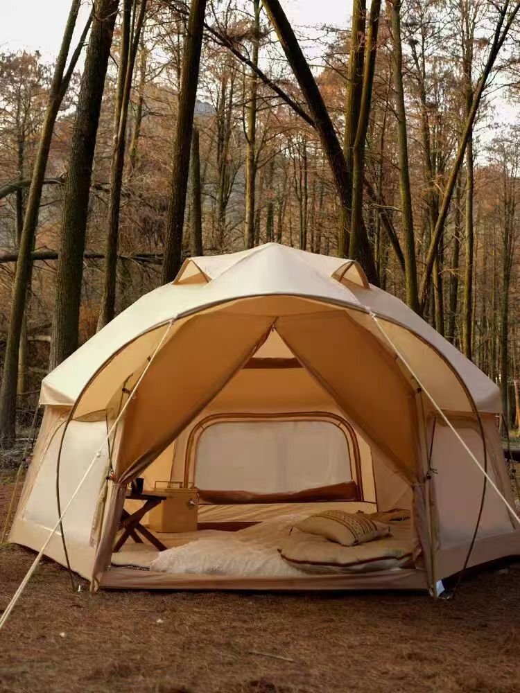 テント ワンタッチ テント オールシーズン使える ファミリー 公園 収納袋付き 4-5人用 ポップアップテント ドーム型テント拍卖