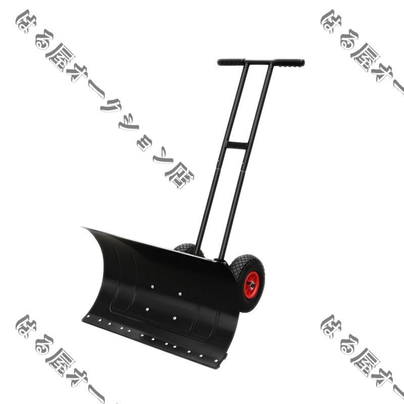 雪かき 雪かき機 除雪 スコップ タイヤ付き 冬 手押し式 高さ調整 左右角度調整 除雪用具 シャベル 家庭用 除雪と除氷 除雪作業 (黒・74cm)拍卖