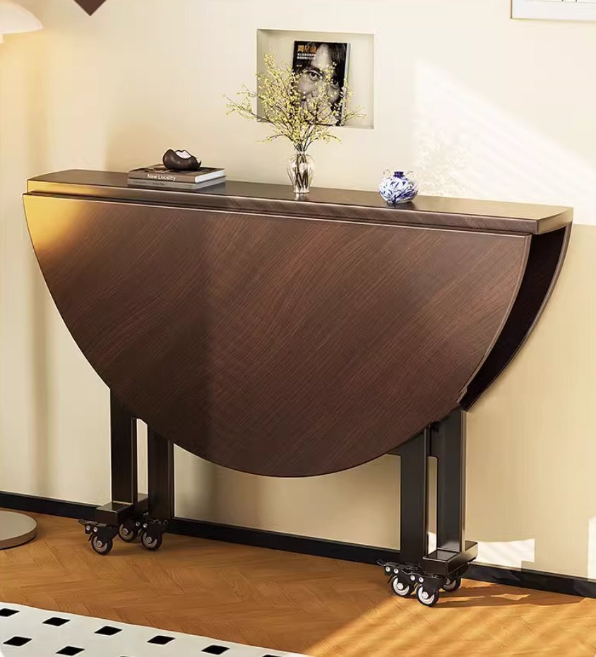 折り畳み円卓家用可動式折り畳みテーブル食卓拍卖