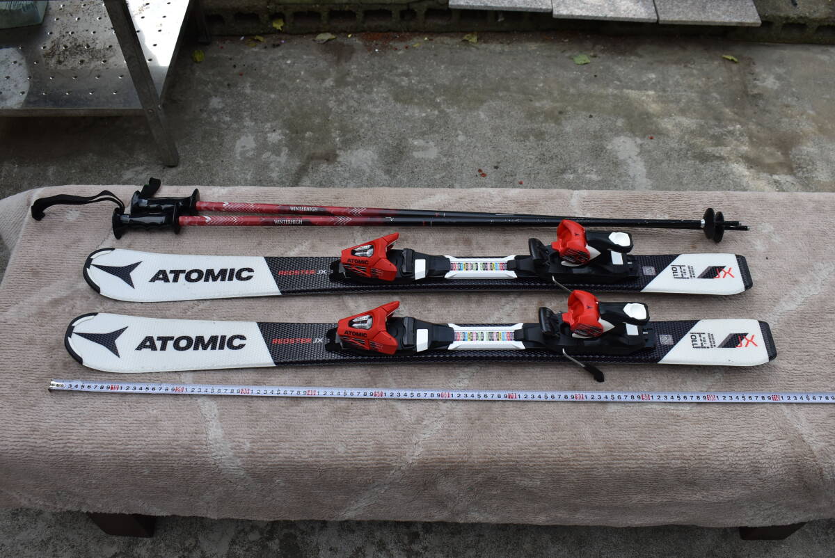 スキー板 ジュニア用 3点セット ATOMIC REDSTER JX 110cm アトミック レッドスター 子供用 1台拍卖