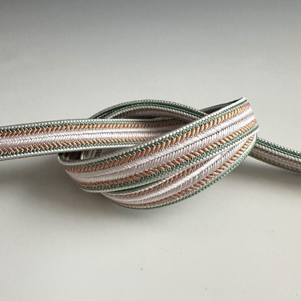 ●送料全国一律¥360● お洒落!! 無形文化財 【五嶋紐】 帯締め B10 薄ピンク・オレンジ・薄緑拍卖