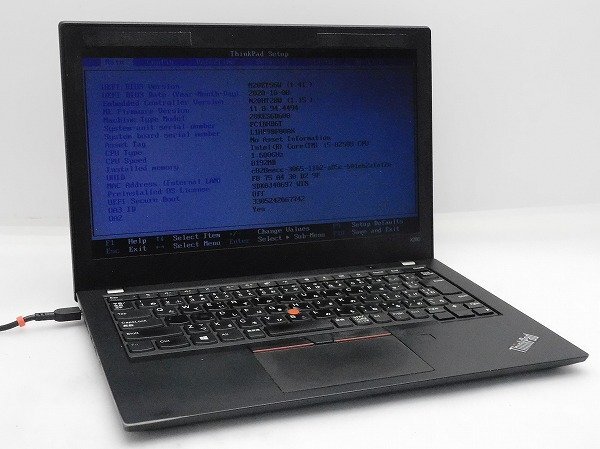 1円スタート Lenovo ThinkPad X280 20KES6D600 Core i5 8250U 1.6Ghz 8GB 256GB(NVMe SSD) 12.5インチ OSなし BIOSのみ拍卖