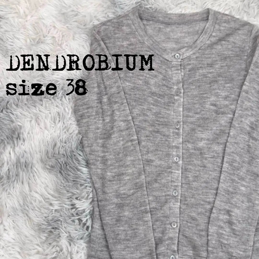 DENDROBIUM デンドロビウム カーディガン グレー 長袖 38 0507拍卖