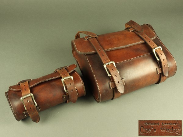 472 ONES WORKER ワンズワーカー ハーレーダビッドソン用 サイドバッグ ツールバッグ 純正工具付き拍卖