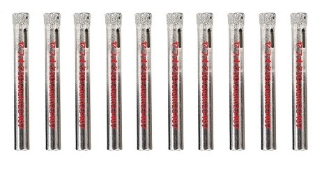 ★ダイヤモンドのホールソー10本セット!電動ドライバー電動ドリルに!6mm コアビット拍卖