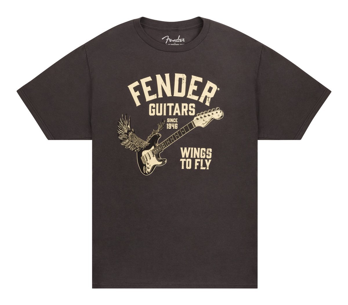 ★Fender Wings To Fly T-Shirt Vintage Black M フェンダー ストラトキャスター Tシャツ ビンテージブラック★新品送料込/メール便拍卖