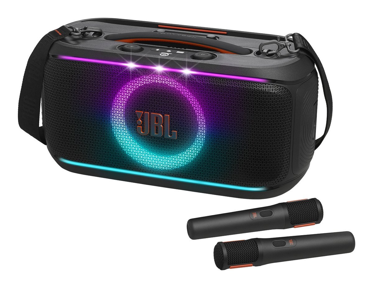 ★JBL PartyBox On-the-Go 2/ワイヤレスマイク2本付 ポータブル Bluetooth パーティー スピーカー JBLPARTYBOXOTG2BJN★新品送料込拍卖