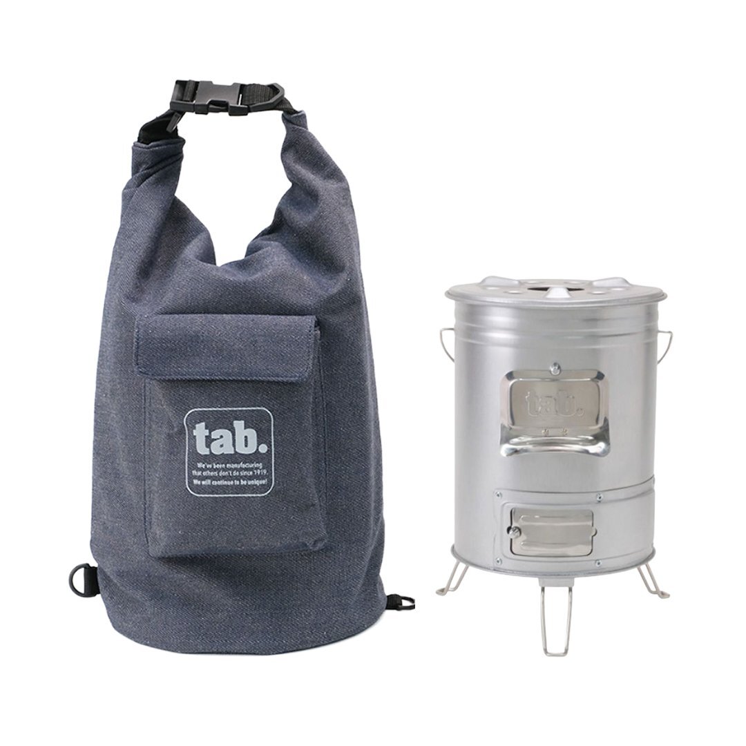 缶ストーブEX スリムバッグ tab. 缶ストーブ 収納バック セット 収納 デニム バッグ 付き 二次燃焼 ストーブ 焚き火台拍卖