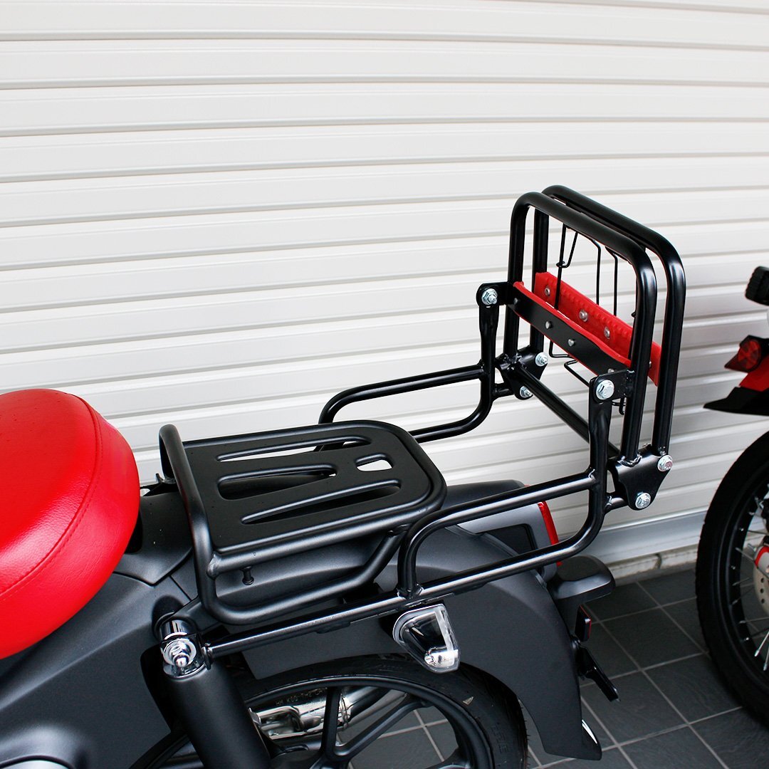 【ヤフオク期間限定価格】リアキャリア JA48 JA58 JA71 スーパーカブ C125 タンデムバー 付 折りたたみ 延長キャリア リアキャリヤ拍卖