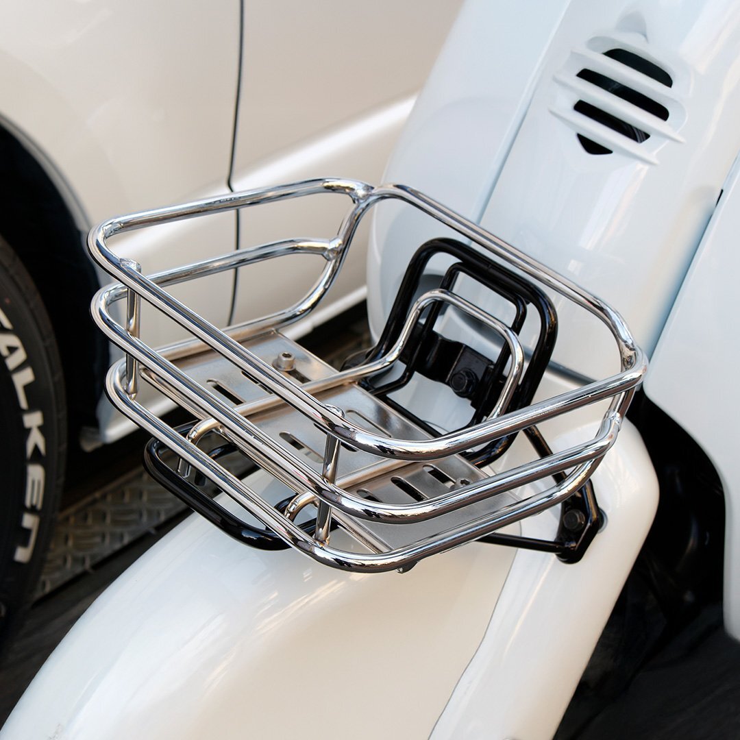 【ヤフオク期間限定価格】【オークション限定/返品交換不可】塗装/溶接不良 フロントバスケット 汎用品 (シルバー) 小型バスケット バスケ拍卖