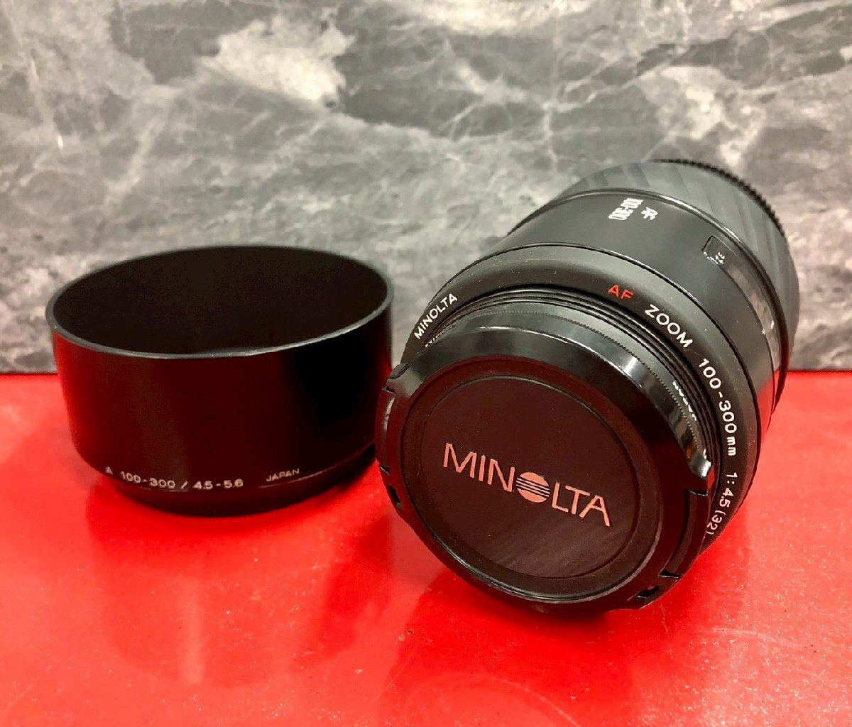 1円~ MINOLTA ミノルタ AF ZOOM 100-300mm 1:4.5(32)-5.6 望遠 ズームレンズ 現状品拍卖
