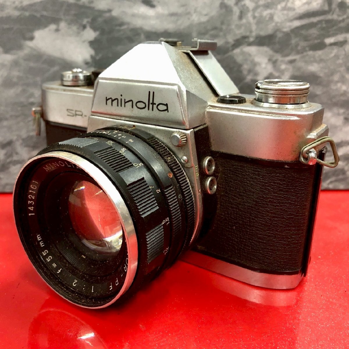 ● minolta ミノルタ SR-1 AUTO ROKKOR-PF 1:2 f=55mm 一眼レフ フィルムカメラ 現状品拍卖