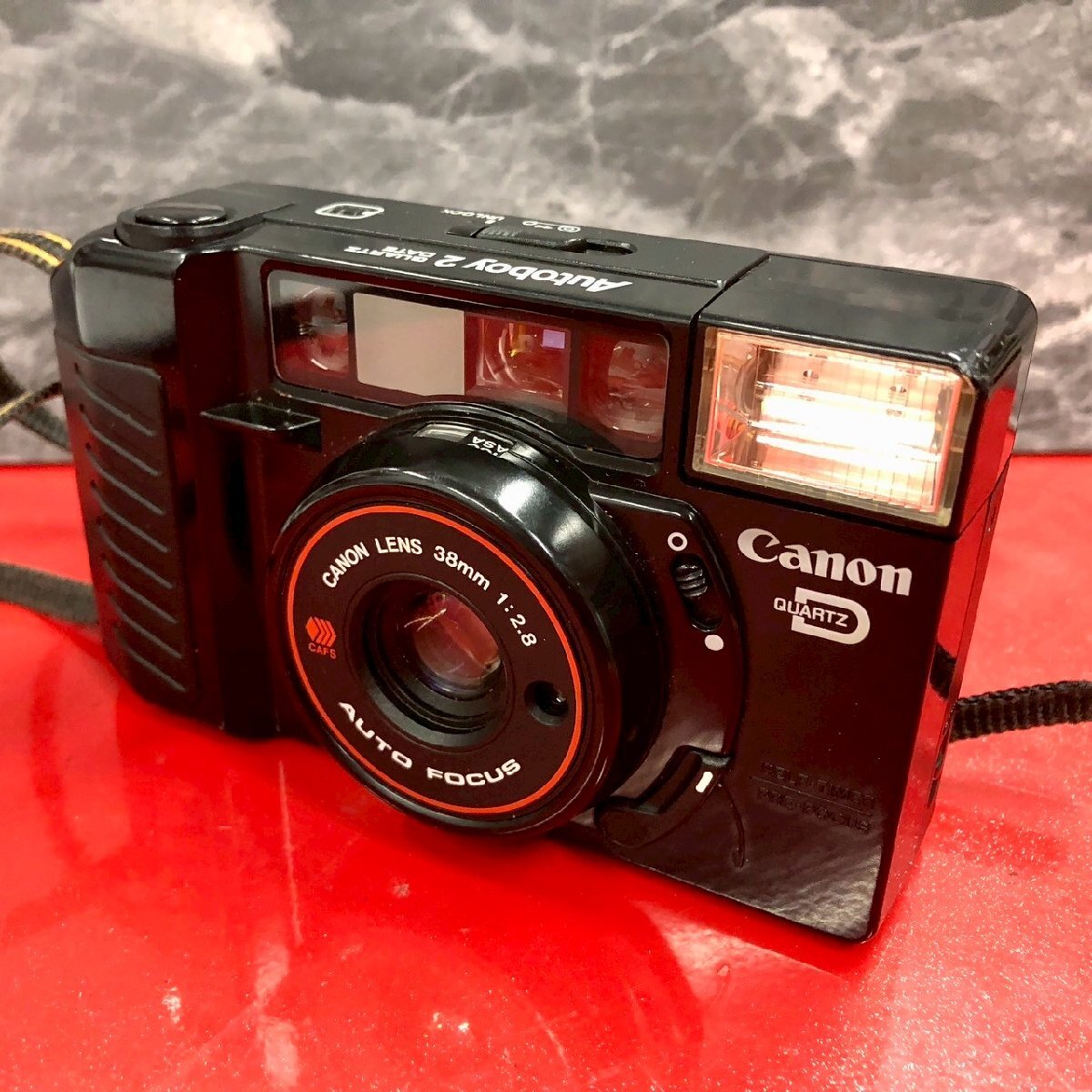 ● Canon キヤノン Autoboy 2 QD CANON LENS 38mm 1:2.8 AF コンパクト フィルムカメラ 動作可拍卖