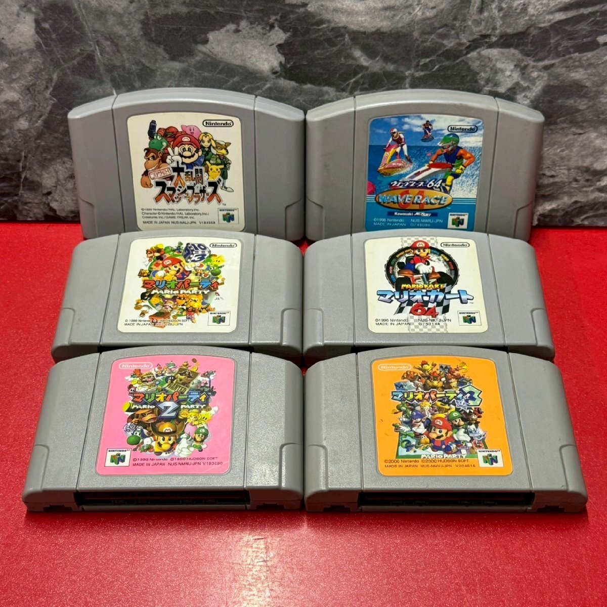 【ソフトのみ】マリオカート スマブラ 64ソフト 6点セット パーティーゲーム まとめ売り 任天堂 ゲームソフト拍卖