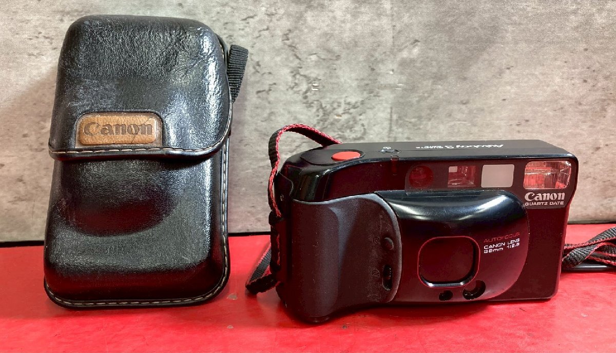 ● CANON キャノン Autoboy3 QD AUTOFOCUS CANON LENS 38㎜ 1:2.8 コンパクト フィルムカメラ ケース付き拍卖
