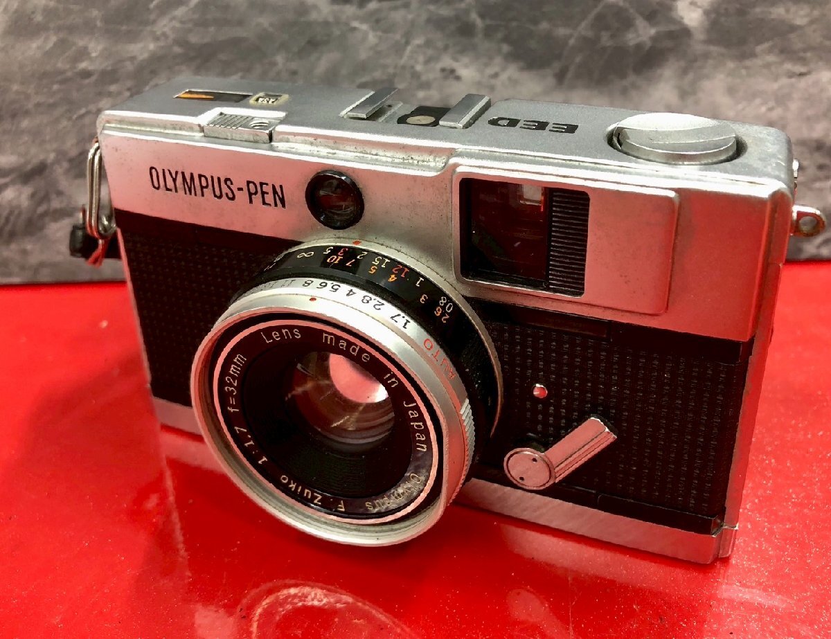 ● OLYMPUS オリンパス OLYMPUS-PEN EED Olympus F.Zuiko 1:1.7 f=32mm レンジファインダー ハーフサイズ フィルムカメラ 現状品拍卖