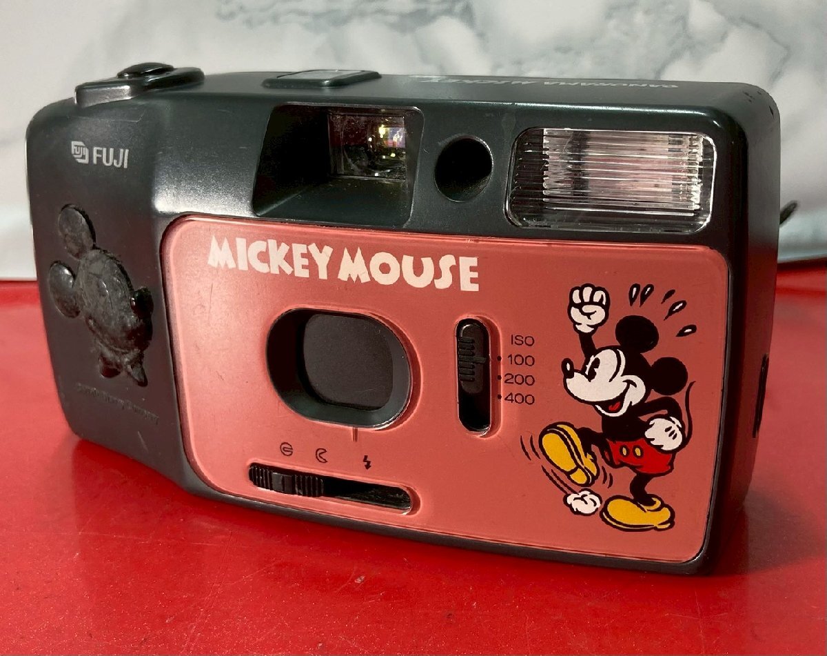 ● FUJI フジフィルム panorama mickey ミッキーマウス フィルムカメラ コンパクト 現状品 (通電可)拍卖