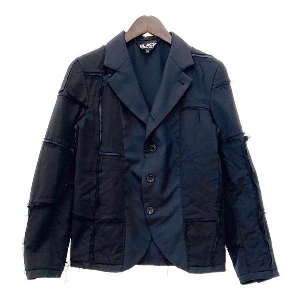 BLACK COMME des GARCONS ブラックコムデギャルソン テーラードジャケット AD2018 1B-J007 レディース XSサイズ アウター DL17205■拍卖