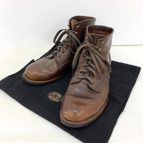 WOLVERINIE ウルヴァリン 1000マイルブーツ ワークブーツ レースアップ レザー 革 アメカジ メンズ サイズ9 ブラウン 靴 DF17376■拍卖