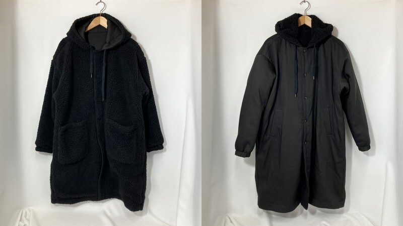 N.HOOLYWOOD エヌハリウッド ロングコート ボアコート リバーシブル 292-CO02-022 peg サイズ36 Sサイズ相当 ブラック アウター A15230◆拍卖