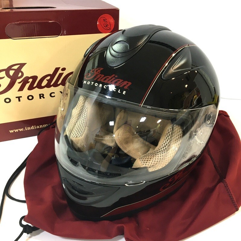 INDIAN ADVENTURE インディアンアドベンチャー STRIPE SA-28 フルフェイスヘルメット 除菌消臭済 ブラック XXLサイズ バイク ◇TA3603拍卖