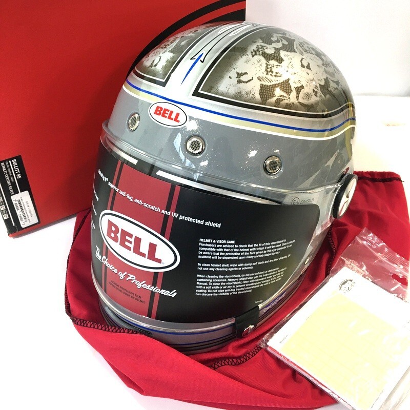 BELL ベル BULLITT SE Schultz Century Silver フルフェイスヘルメット 除菌消臭済 Mサイズ シルバー バイク用品 ◇TA3642拍卖